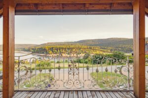 Balkon Haupthaus mit Seeblick