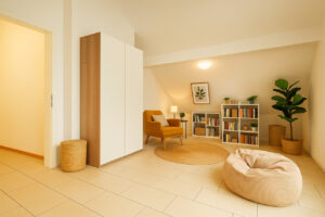 Studio im Dachgeschoss - visualisiert