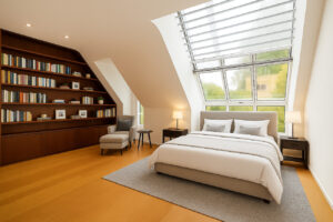 Hauptschlafzimmer Einrichtungsbeispiel; visualisiert