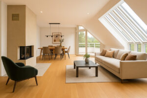 Wohn- und Essbereich Einrichtungsbeispiel; visualisiert