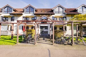 Frontansicht der Wohnanlage