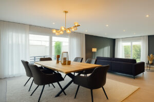 Wohn und Essbereich visualisiert