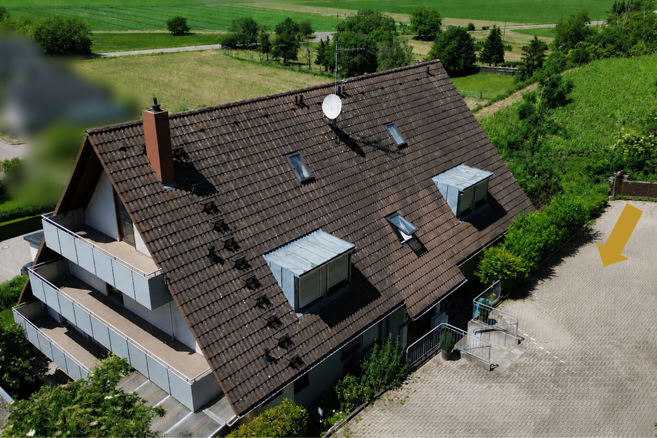 Stellplatz vor dem Haus