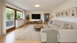 Wohnzimmer visualisiert