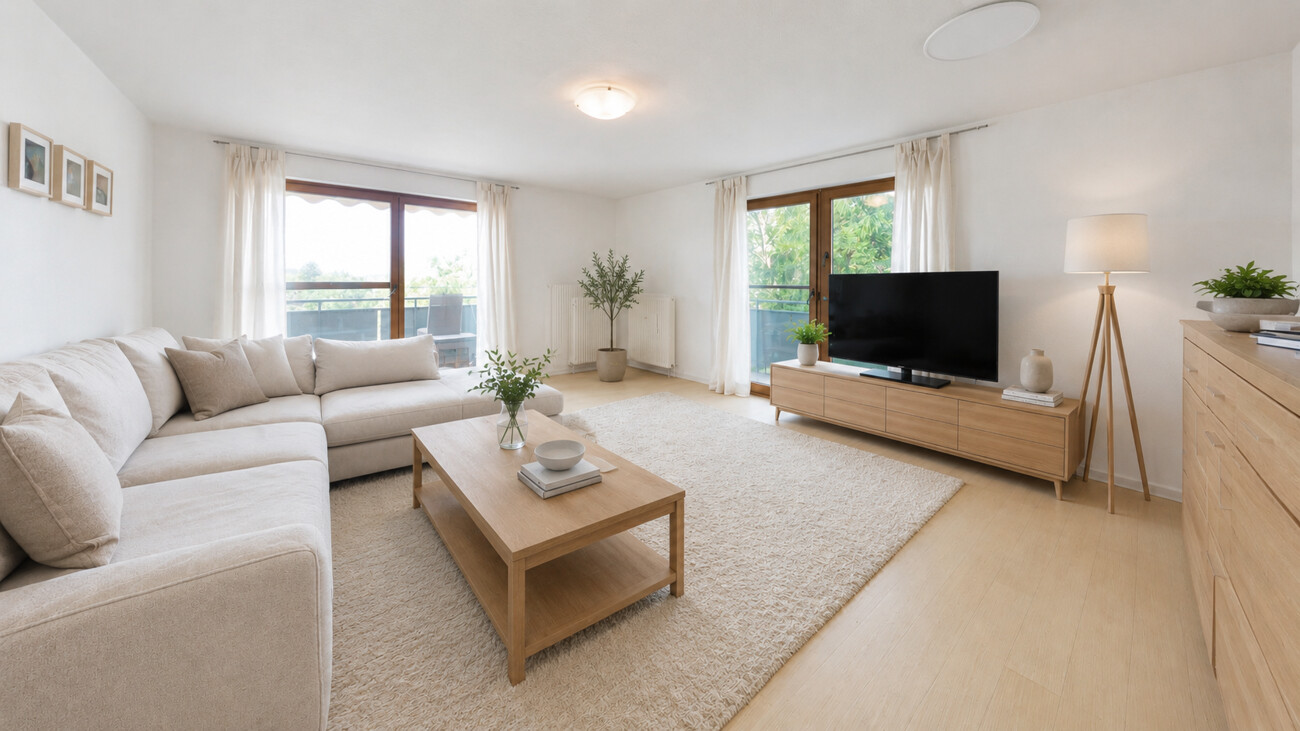 Wohnzimmer visualisiert