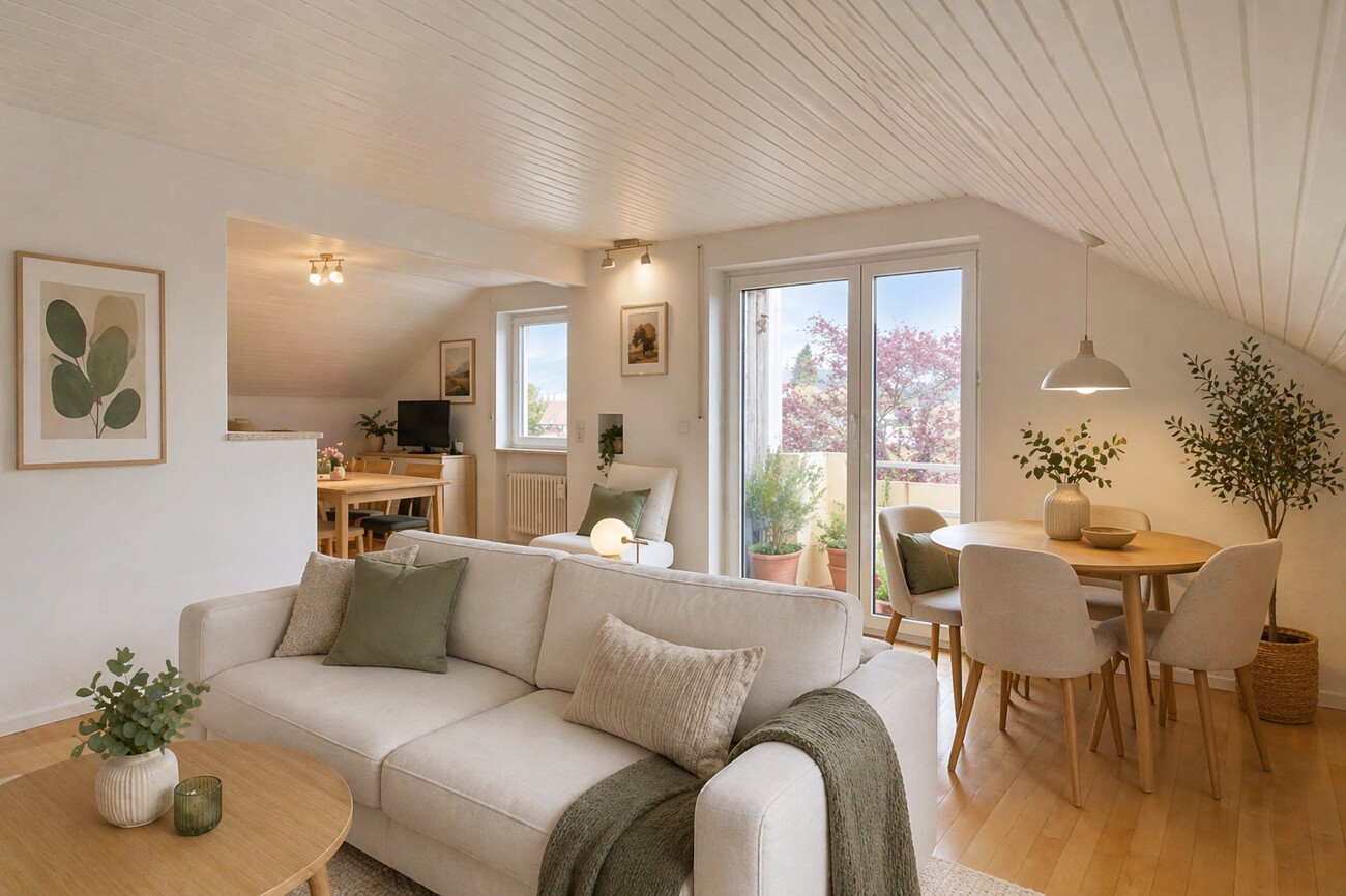 Wohnzimmer visualisiert