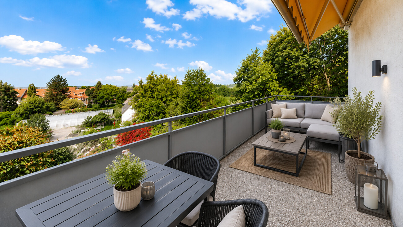 Balkon visualisiert