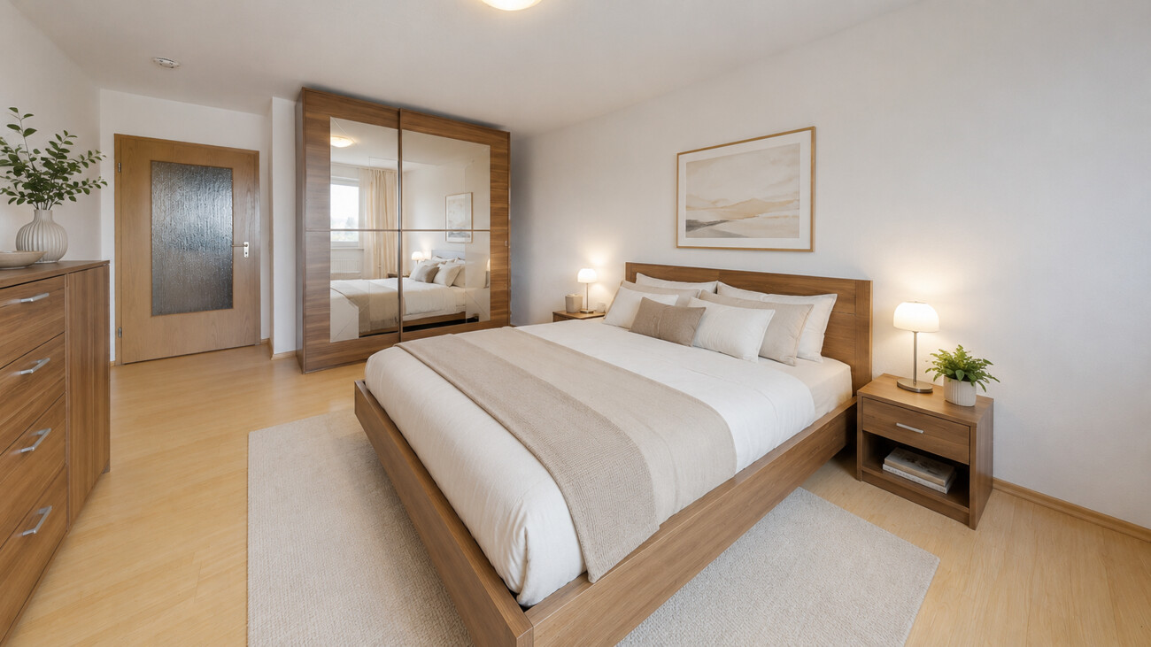 Schlafzimmer visualisiert