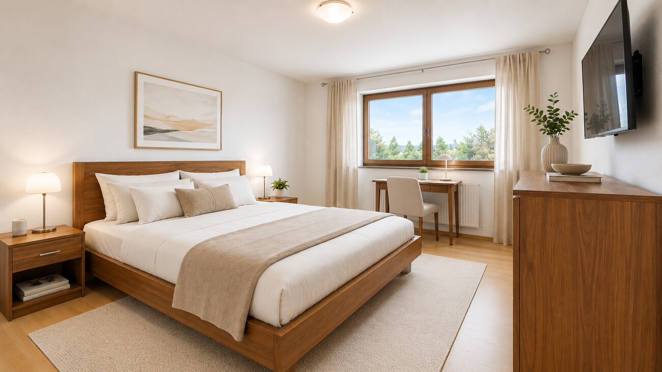 Schlafzimmer visualisiert