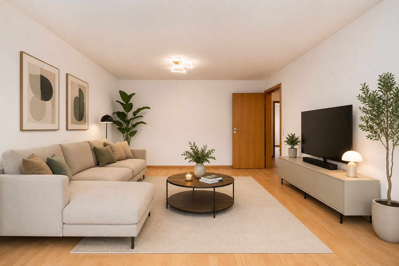 Wohnzimmer visualisiert