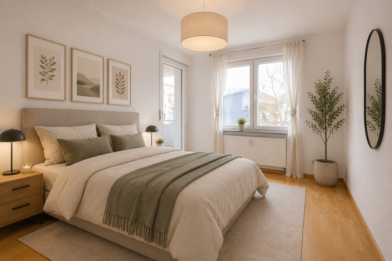 Schlafzimmer visualiseirt