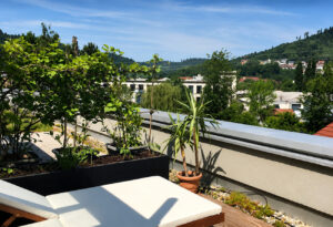 Dachterrasse im Sommer
