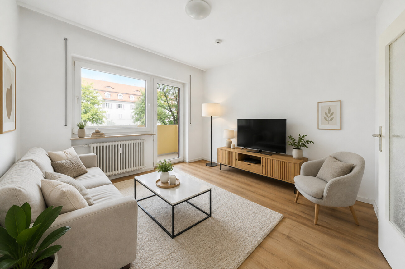 Wohnzimmer visualisiert