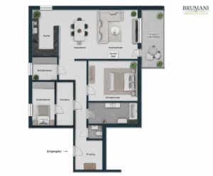 Grundriss EG Wohnung