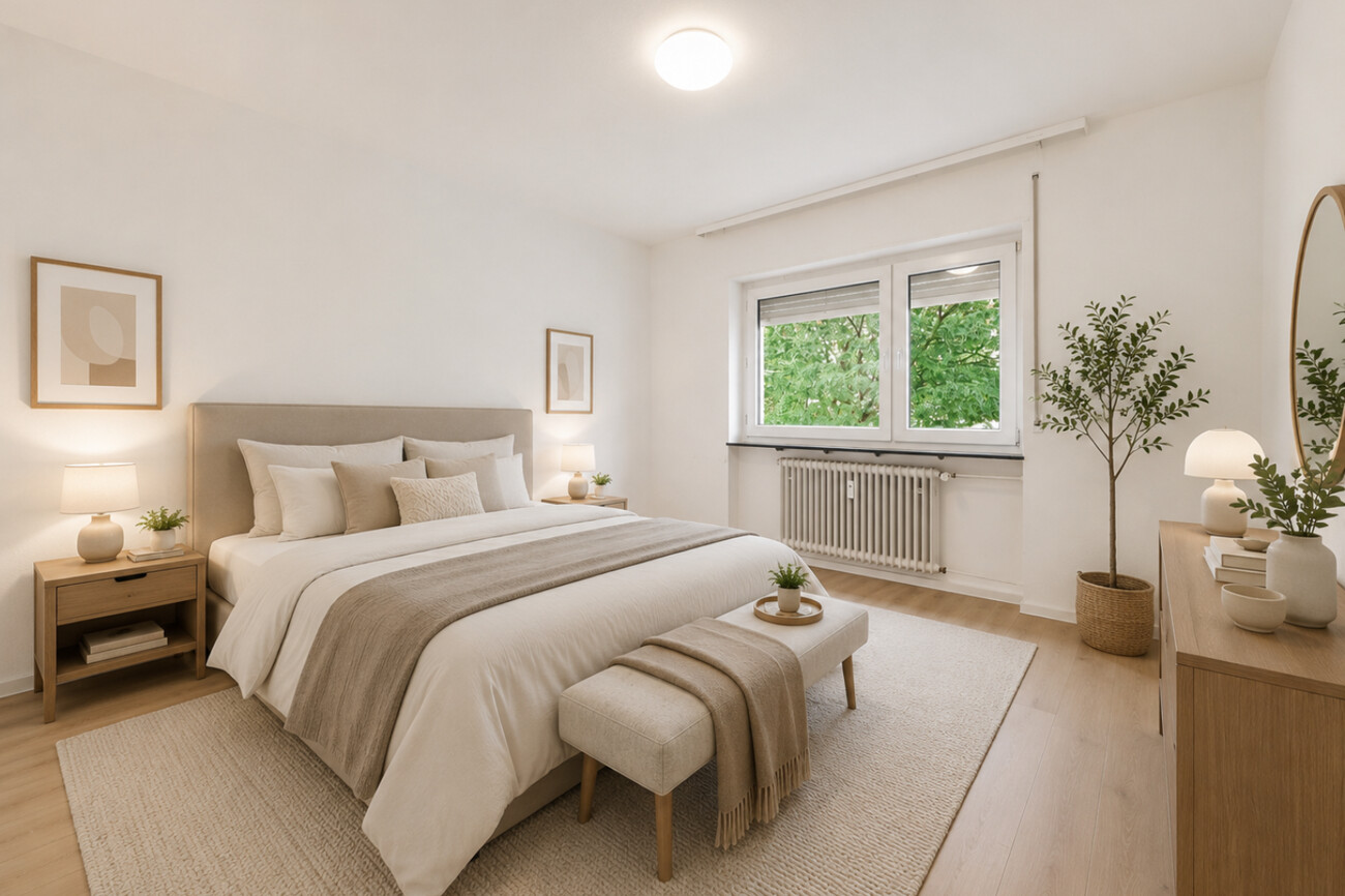 Schlafzimmer visualisiert