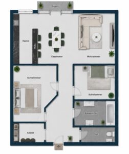 Grundriss OG Wohnung