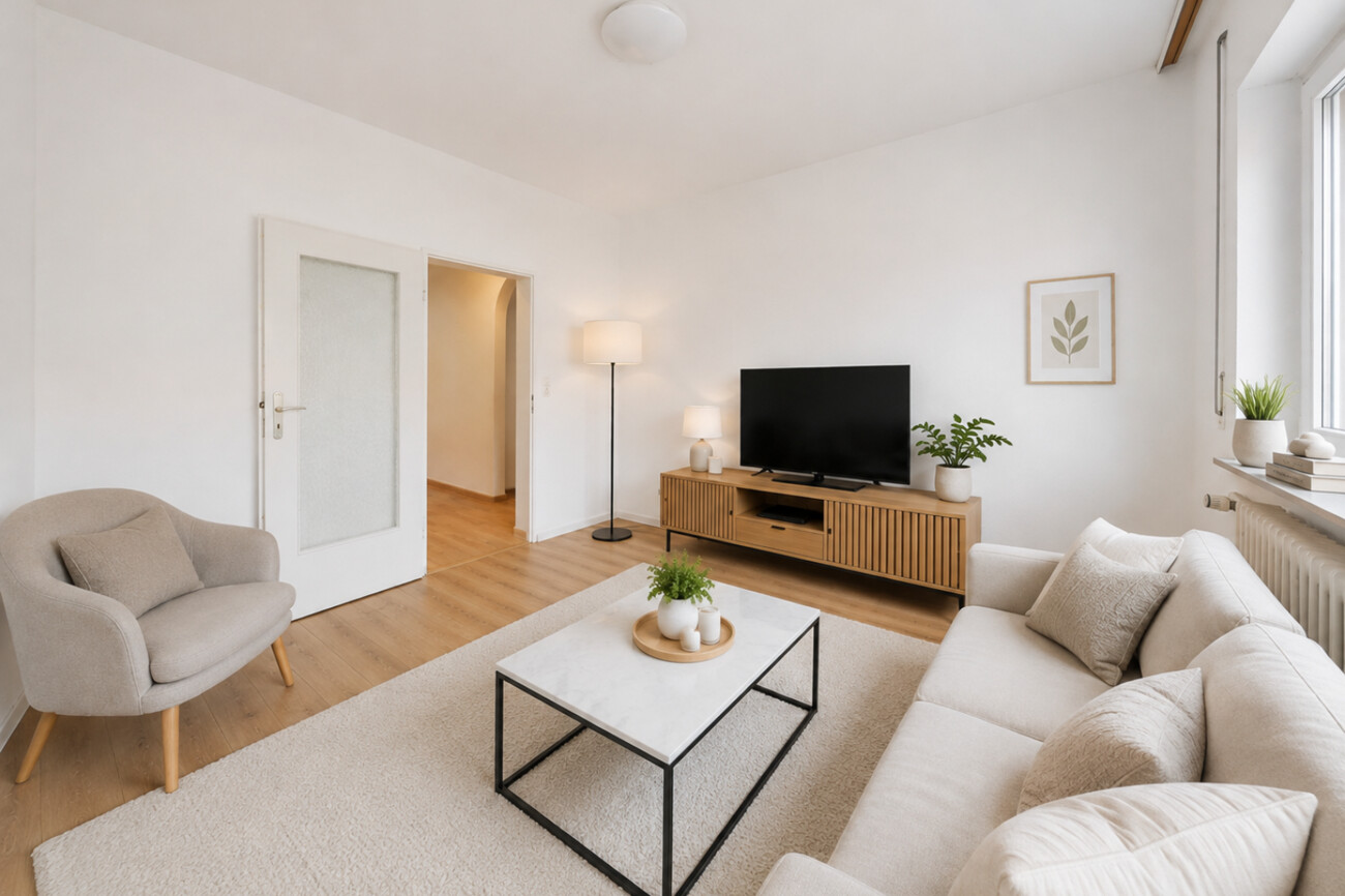 Wohnzimmer visualisiert