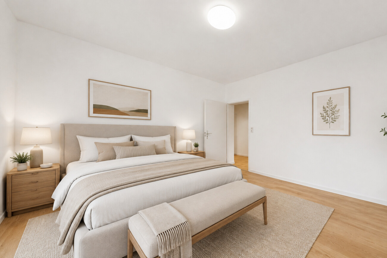 Schlafzimmer visualisiert