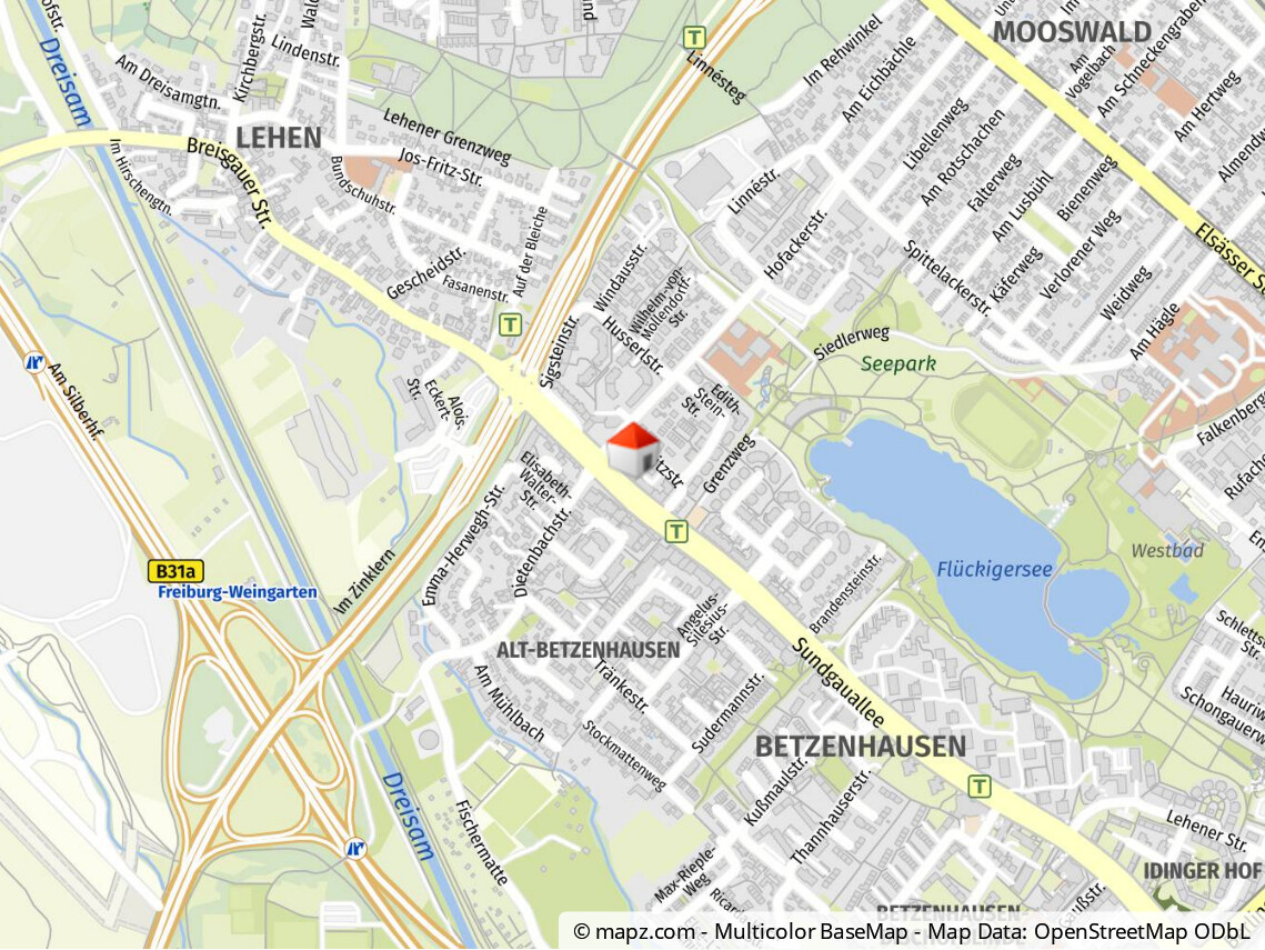Geolyzer Kartenausschnitt