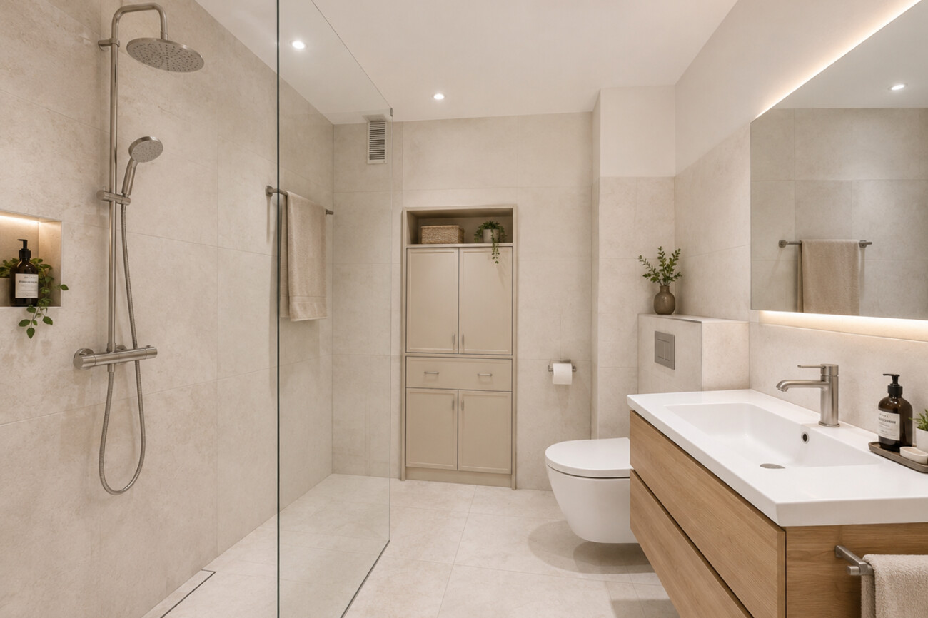 Badezimmer visualisiert