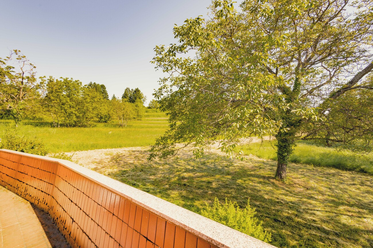 Balkon mit schönem Ausblick ins Grüne