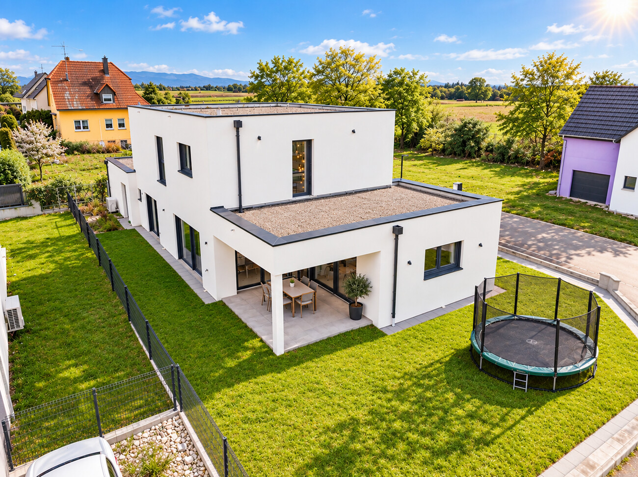 Außenansicht mit Südwestblick