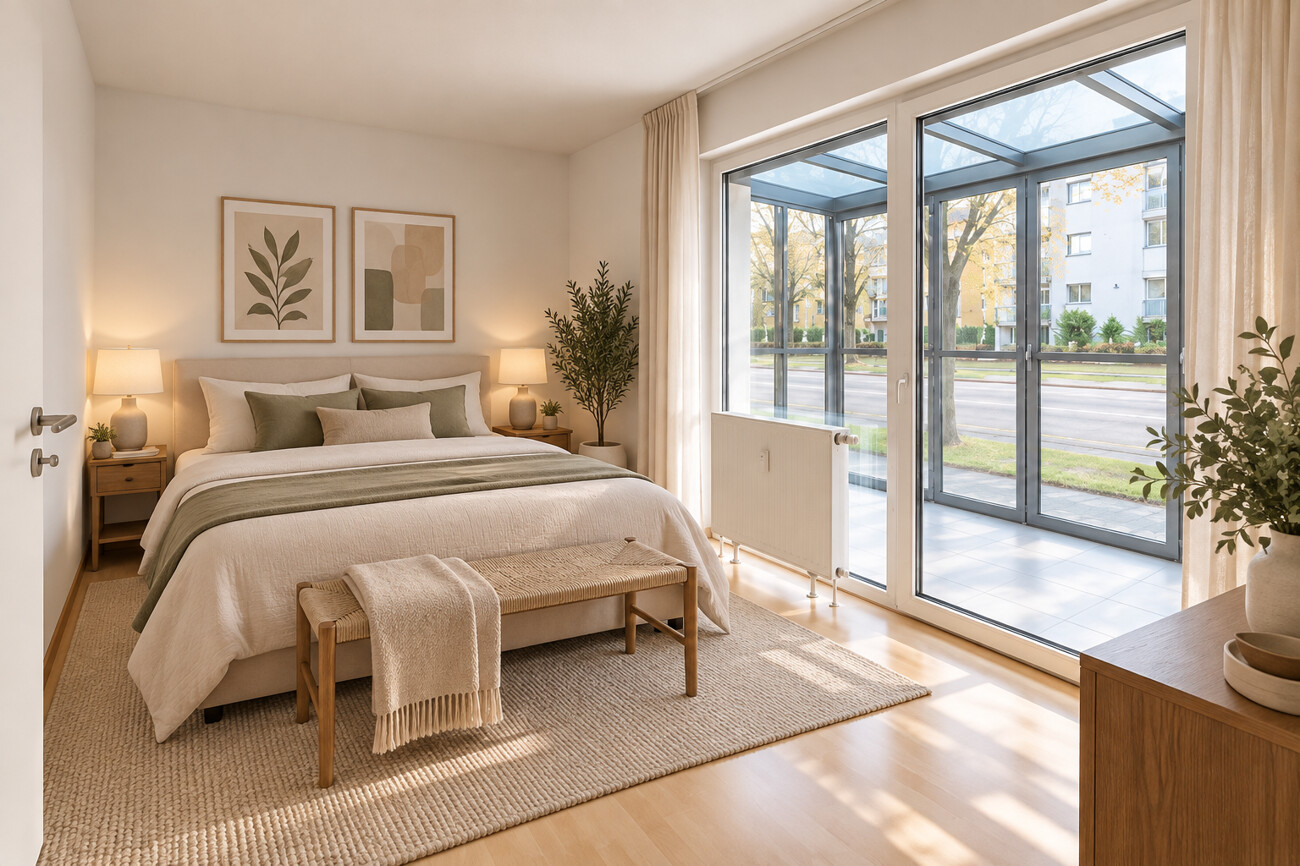 Schlafzimmer visualisiert