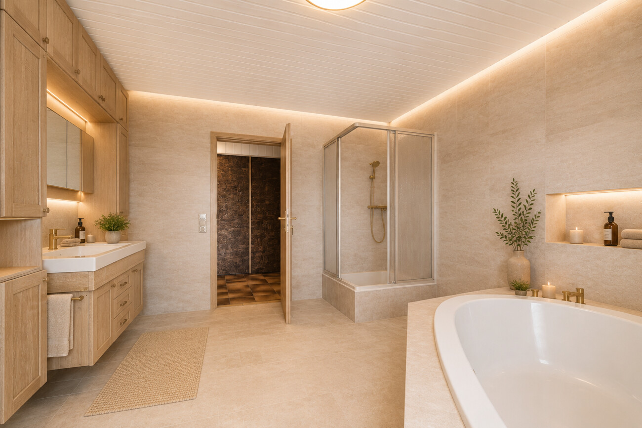 Badezimmer visualisiert
