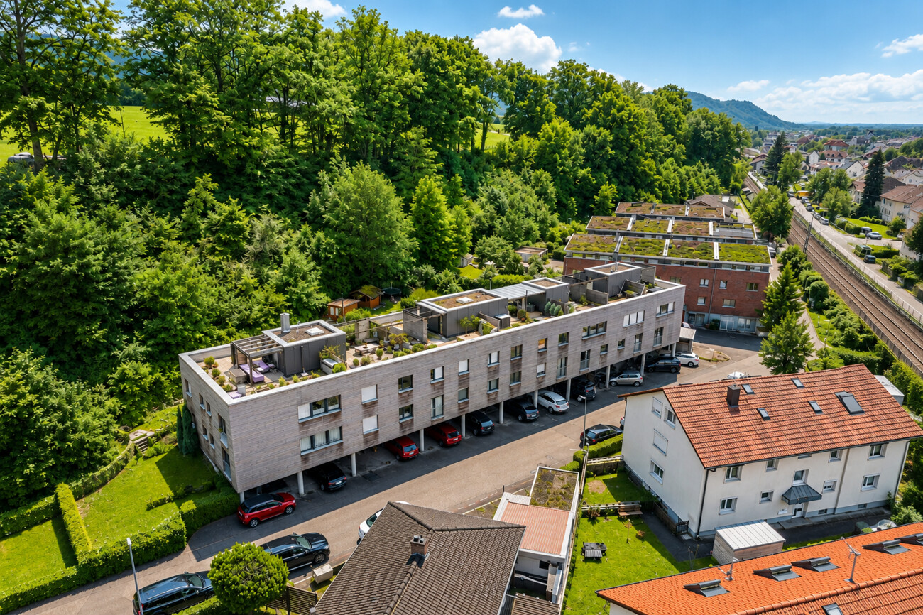Dachterrasse Vogelperspektive
