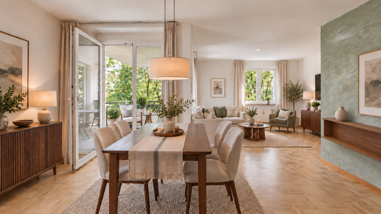 Wohnzimmer visualisiert