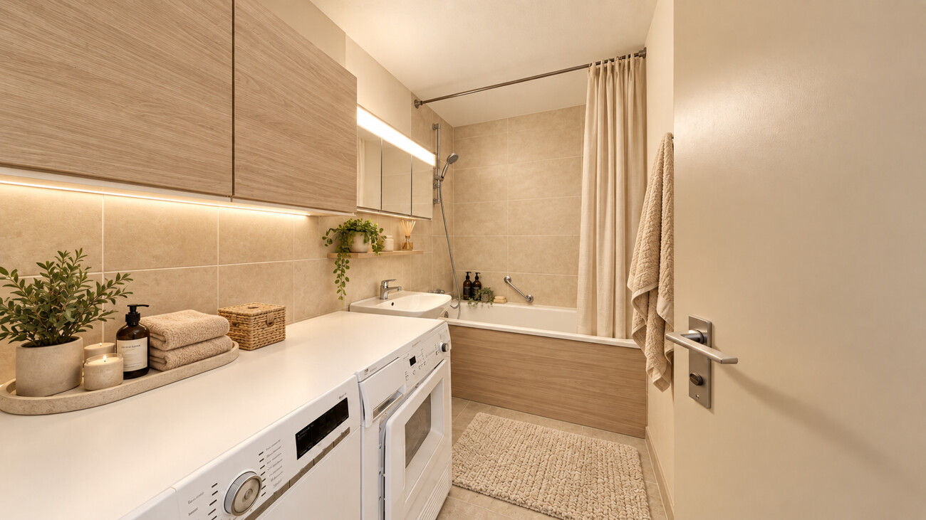Badezimmer visualisiert