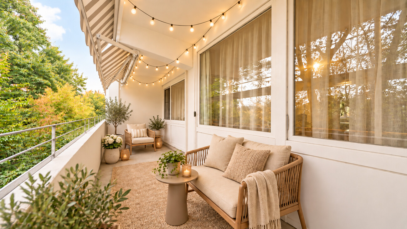 Balkon visualisiert