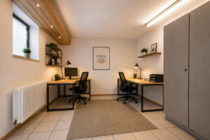 Arbeitszimmer visualisiert