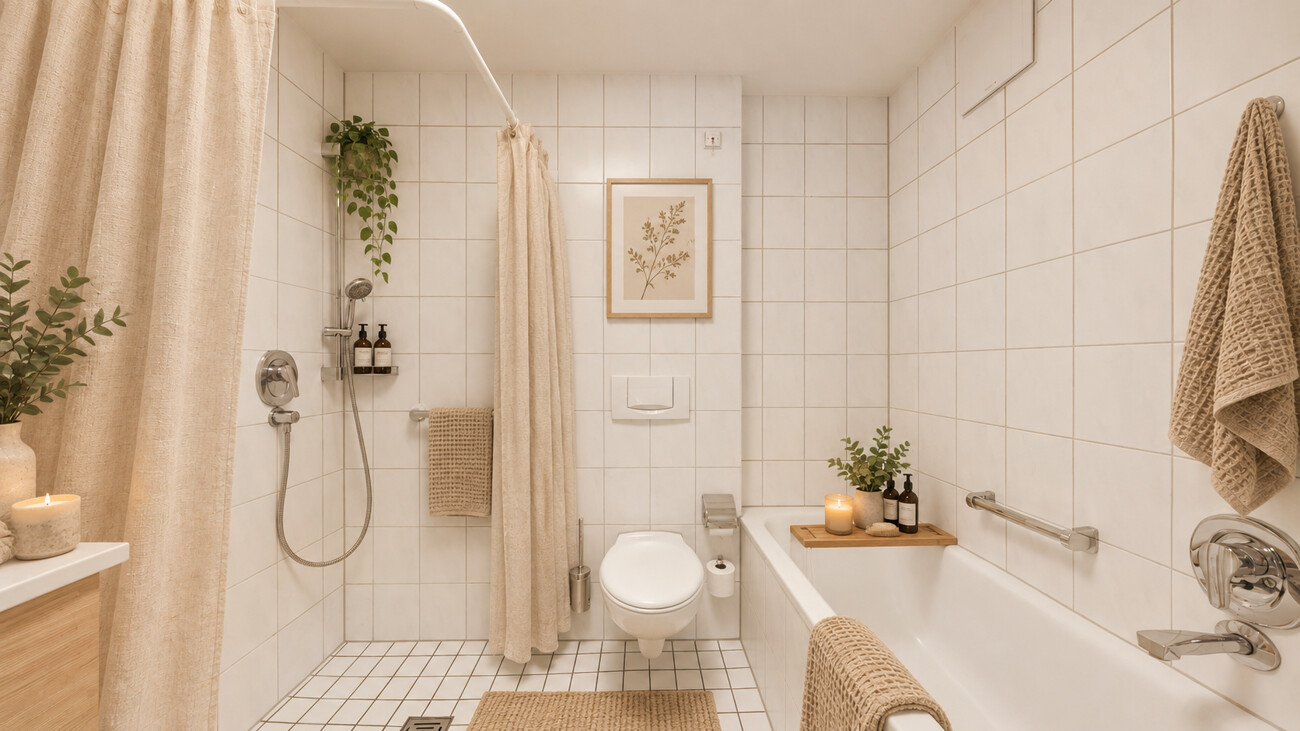Badezimmer visualisiert