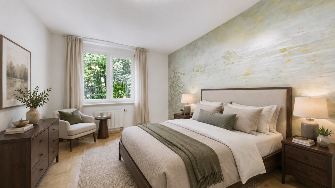 Schlafzimmer visualisiert