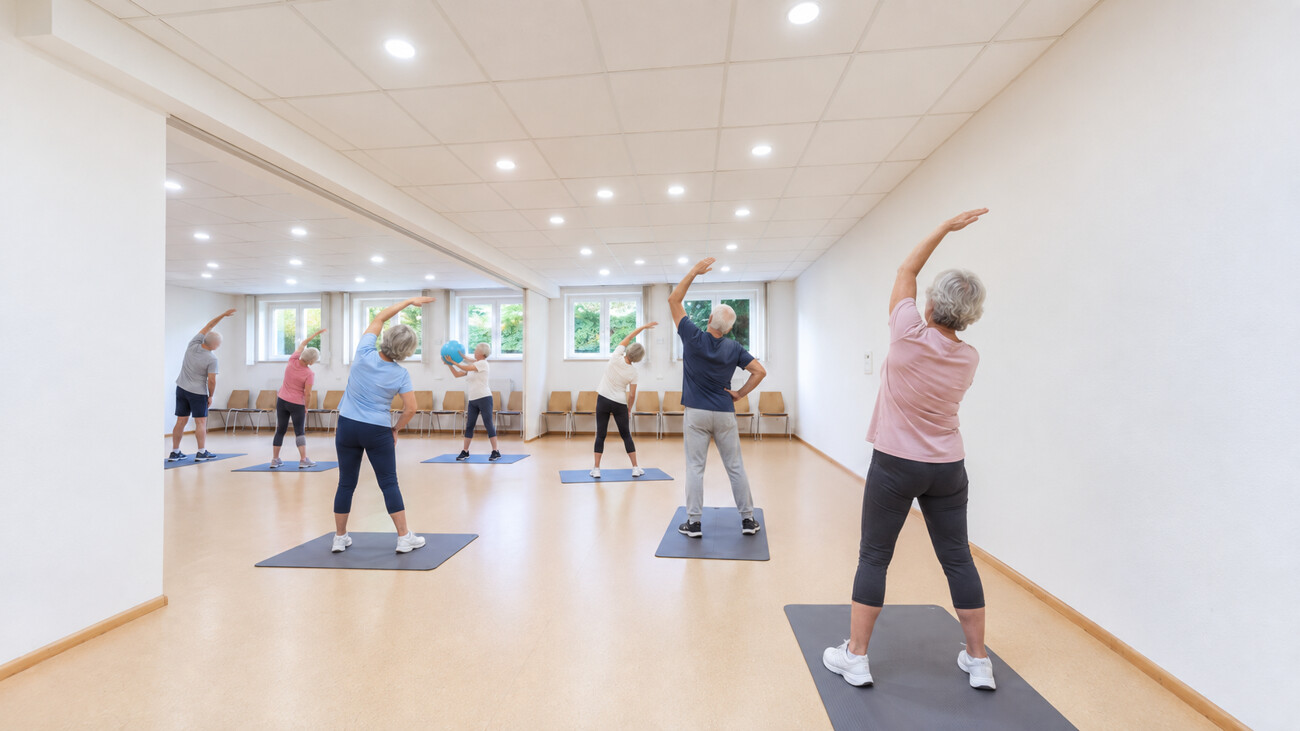 Fitnessraum visualisiert