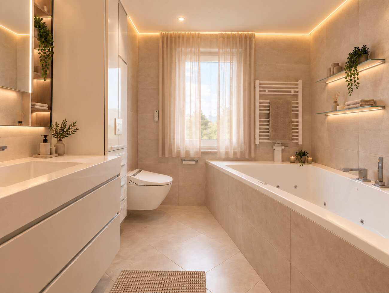 Badezimmer visualisiert