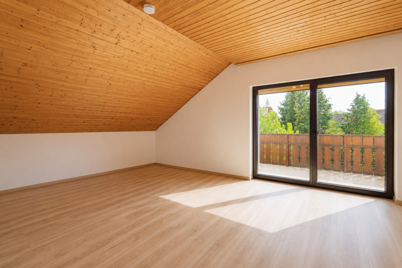 Schlafzimmer leer
