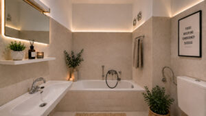 Badezimmer visualisiert