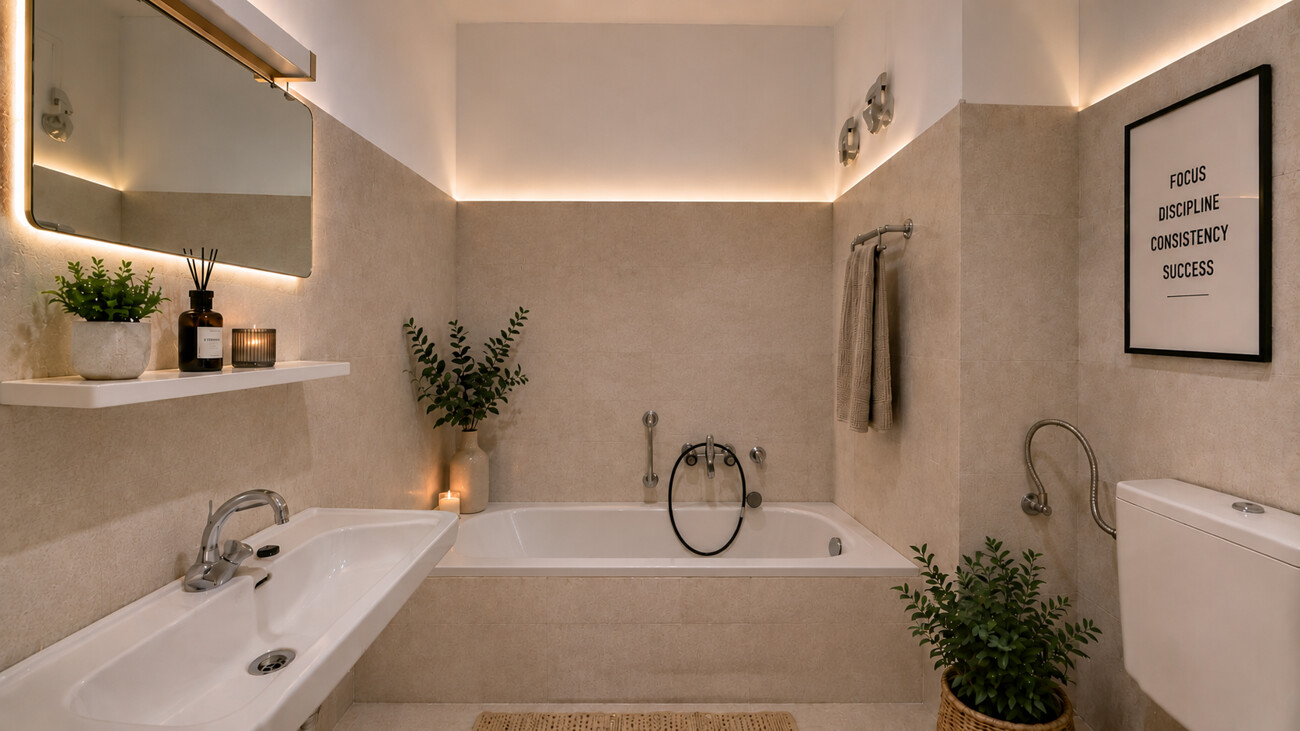 Badezimmer visualisiert