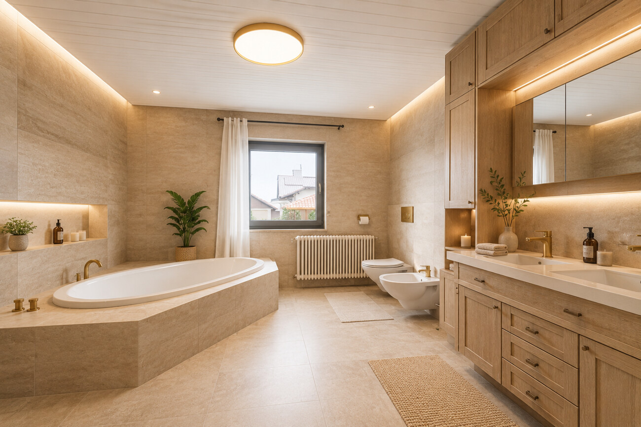 Badezimmer visualisiert