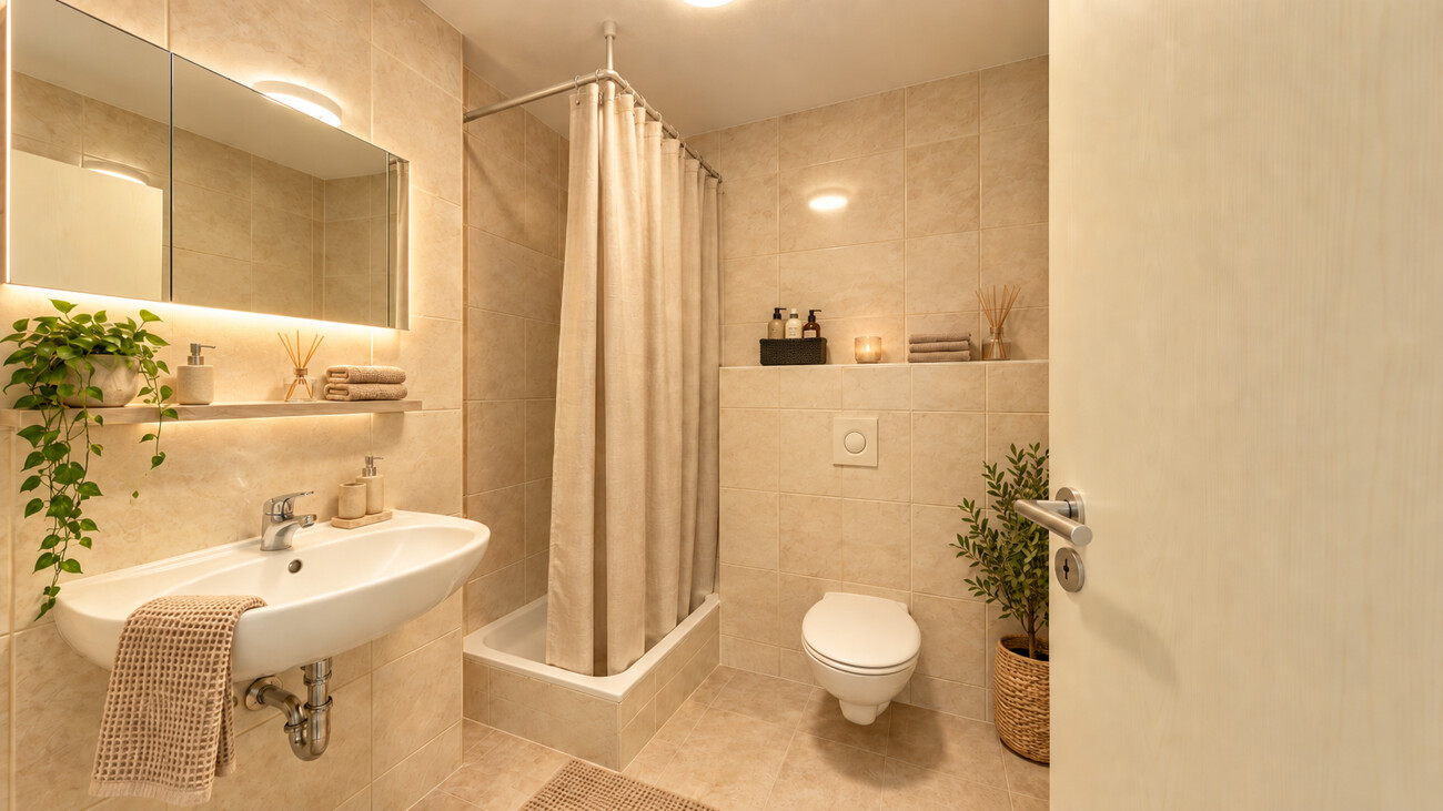 Badezimmer visualisiert
