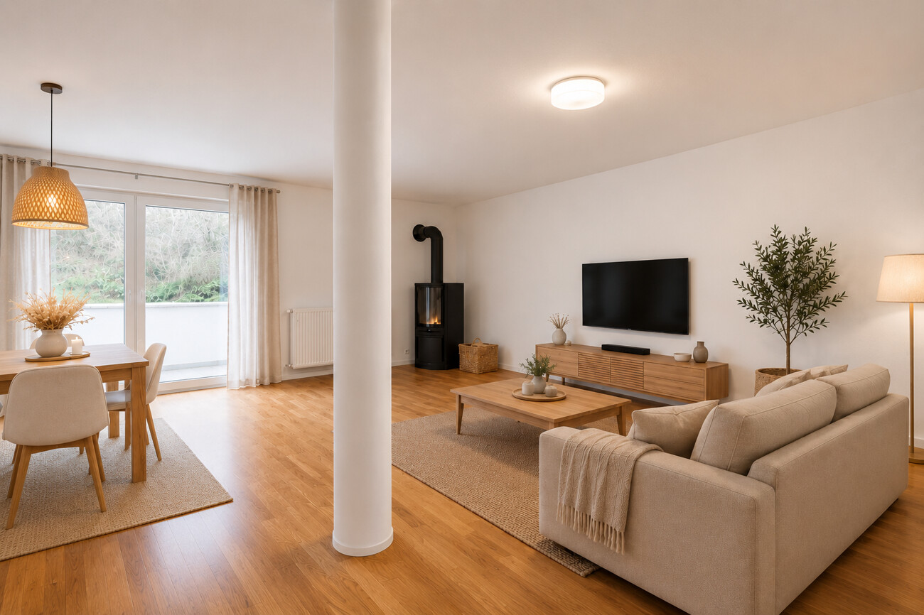 Wohnzimmer visualisiert